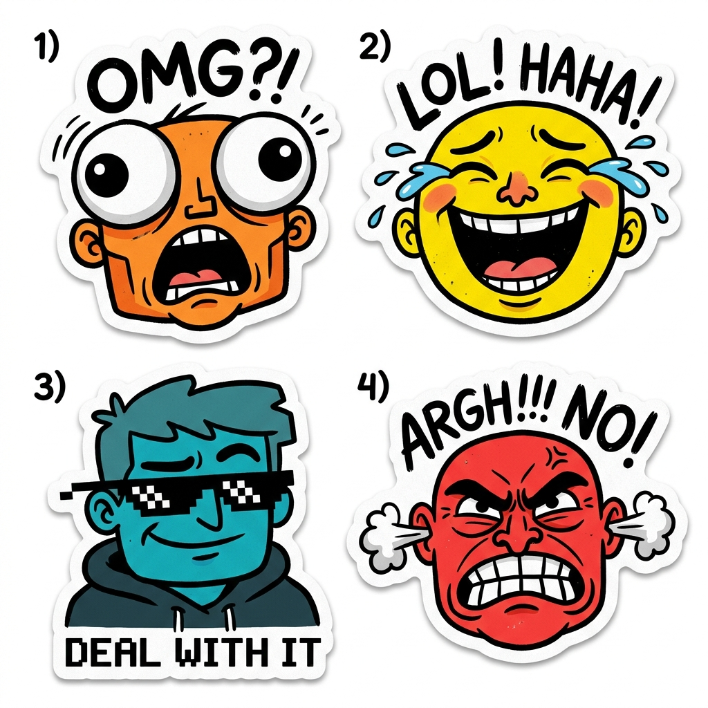 AI Generated Sticker Pack Preview